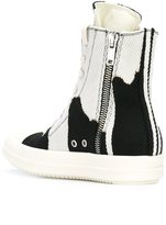 Thumbnail for your product : Rick Owens hi-top bleach vomit sneakers - women - Cotton/Leather/rubber - 39