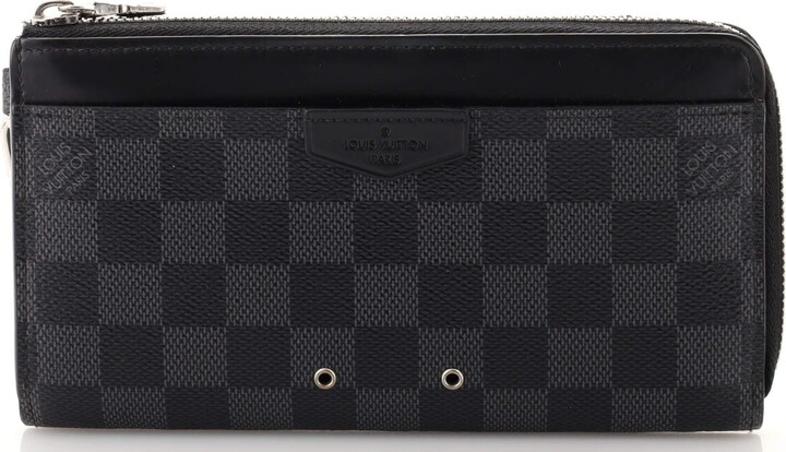 Louis Vuitton 2012 Damier Graphite Pattern Bifold Wallet - Black