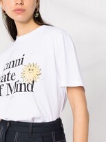 Thumbnail for your product : Ganni sunshine slogan print T-shirt