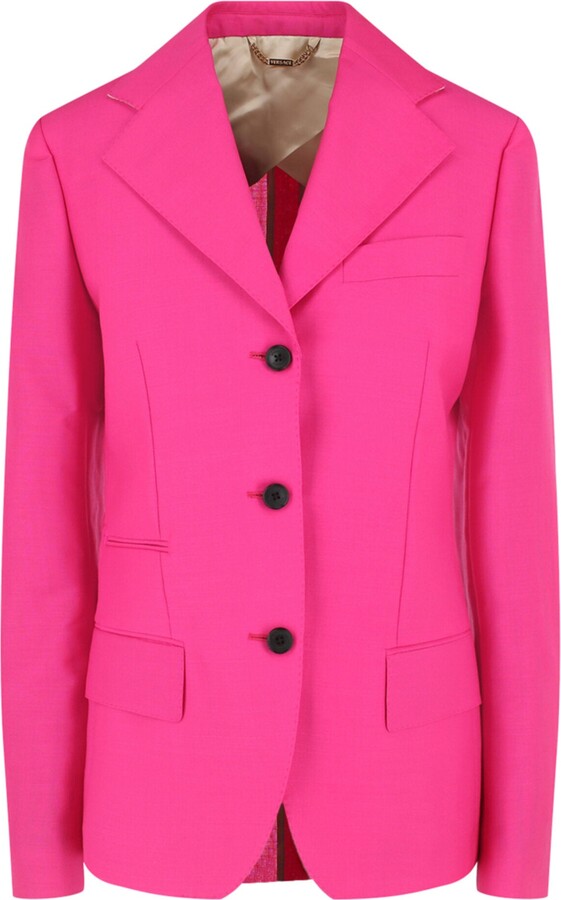 Versace Mohair Blend Blazer