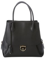 Thumbnail for your product : Ferragamo black leather structured tote bag