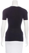 Thumbnail for your product : Chanel Rib Knit Short Sleeve Top w/ Tags