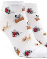 Thumbnail for your product : Forever 21 Kitten Print Ankle Socks