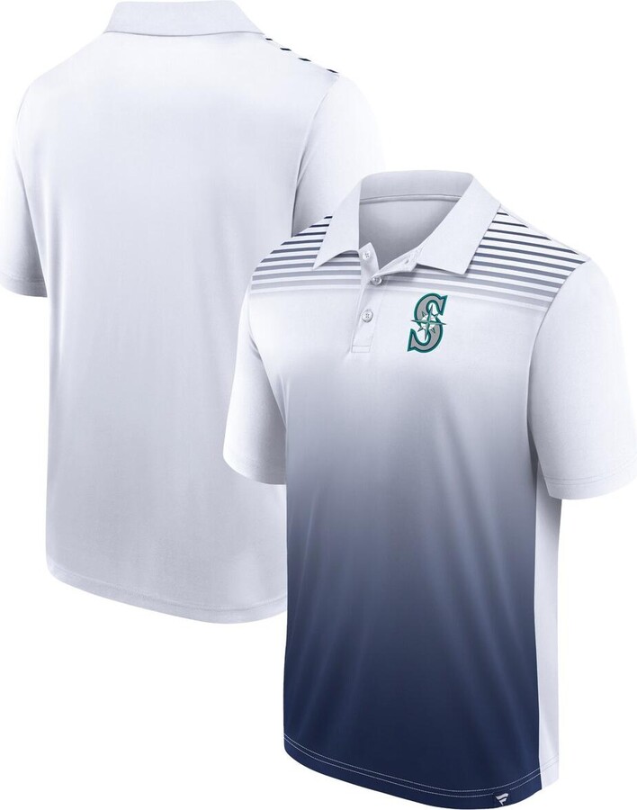 Men's Fanatics White, Navy Seattle Mariners Sandlot Game Polo Shirt - White, Navy