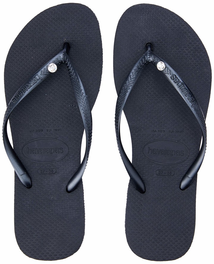havaianas embellished flip flops