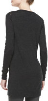 Thumbnail for your product : Thomas Laboratories ATM Cashmere Patterned V-Neck Sweater