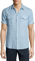 Thumbnail for your product : Theory Short-Sleeve Linen Shirt