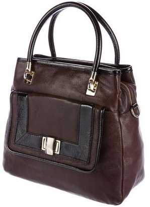 Kate Spade Patent Leather-Trimmed Satchel