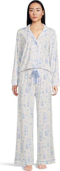 P.J. Salvage Pj Set Parisian Dreams Women's Pajama Sets Ivory : XL (US 14), Elastane/Modal