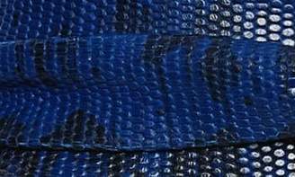 ADA Python Embossed Calfskin Leather Wrap Belt