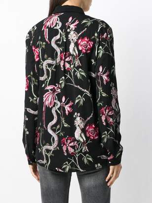 Just Cavalli floral embroidered shirt