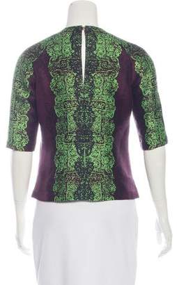 Marissa Webb Wool & Silk-Blend Embellished Top