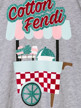 Fendi Kids Cotton sweatshirt dress
