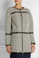 Thumbnail for your product : Tory Burch Jade reversible jacquard and patent coat