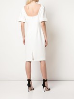 Thumbnail for your product : Badgley Mischka Square Back Mid-Length Dress