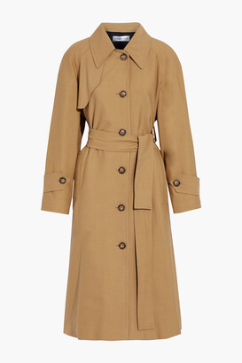 Victoria Beckham Belted Cotton-blend Trench Coat