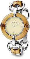 Thumbnail for your product : Gucci Stainless Steel and Bamboo Link Bracelet Watch