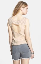 Thumbnail for your product : Free People 'Sahara' Embellished Wrap Detail Mixed Media Tank