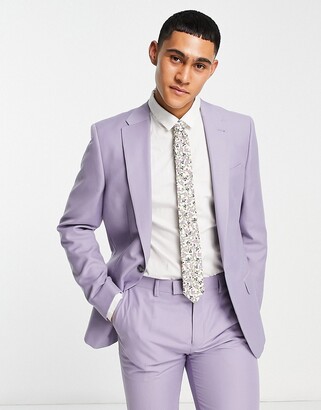 Linen Suit for Men Lilac Casual Wedding Suit for Men Seersucker Suit Slim  Fit 2 Pieces Jacket Blazer Groom Tuxedo at Amazon Men's Clothing store