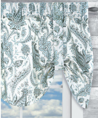 A.L. Ellis Inc. Artissimo 50" X 21" Lined Tie-up Valance