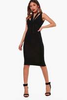 Thumbnail for your product : boohoo Strappy Plunge Bodycon Dress