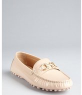 Thumbnail for your product : Ferragamo new bisque patent leather gancio strapped 'Soft' loafers