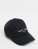 Thumbnail for your product : Fred Perry graphic cap in black
