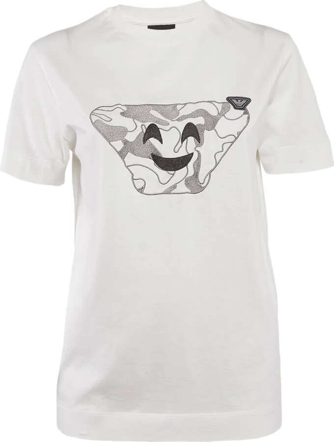 Emporio Armani Pre-Owned 2020 smiley face camouflage T-shirt
