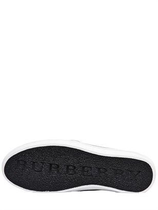 Burberry Gauden Macro Check Slip On Sneakers