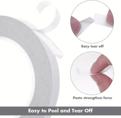 AOOS CUSTOM Double-Sided Fabric Tape (2 Rolls)