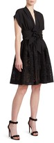 Thumbnail for your product : Alaia Bow-Waist Pointelle Fit-&-Flare Dress