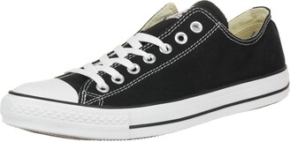 Converse Ox Canvas Black Trainers-UK 11