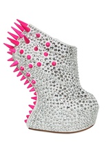 Thumbnail for your product : Giuseppe Zanotti 150mm Suede & Swarovski Spike Wedges