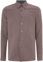 Thumbnail for your product : Peter Werth Men's Conrad rolled button down collar dogtooth shirt
