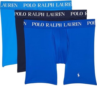 Polo Ralph Lauren 4-D-Flex Performance Mesh Boxer Briefs 3-Pack (Colby  Blue/Pacific Royal/Cruise Navy) Men's Underwear - ShopStyle