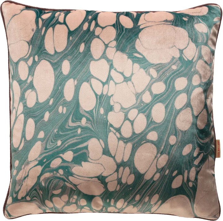 Susi Bellamy Neutrals Blue Green Aqua Mini Marbled Velvet