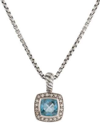 David Yurman Topaz & Diamond Petite Albion Pendant Necklace