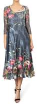 Thumbnail for your product : Komarov Print A-Line Midi Dress