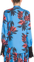 Thumbnail for your product : Roksanda Floral-Print Button-Front Silk Blouse