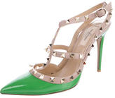 Thumbnail for your product : Valentino Rockstud Ankle Strap Pumps