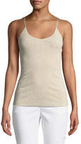Thumbnail for your product : Lafayette 148 New York Mesh Jersey V-Neck Tank