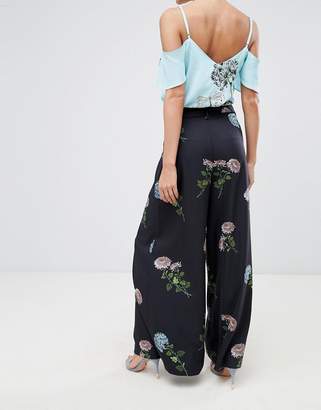 Oasis floral printed culotte pants