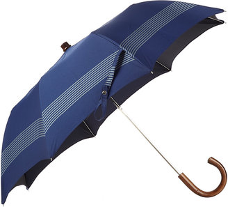 Barneys New York Men's Striped Folding Umbrella