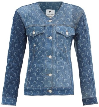 collarless denim jacket womens australia