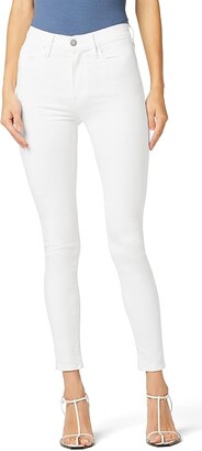 Hudson Barbara High-Waist Super Skinny Ankle in White (White) Women's Clothing