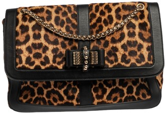 black and leopard print bolsa