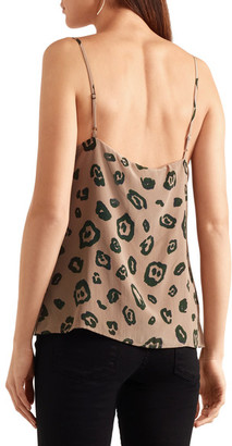 L'Agence Jane Printed Washed-Silk Camisole
