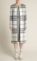 Thumbnail for your product : Adam Lippes Mohair Plaid Long Coat