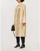 Thumbnail for your product : Bottega Veneta Snakeskin-embossed leather coat