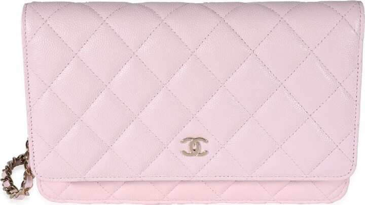 Chanel Blush Pink Quilted Leather Wallet On Chain Chanel | The Luxury Closet